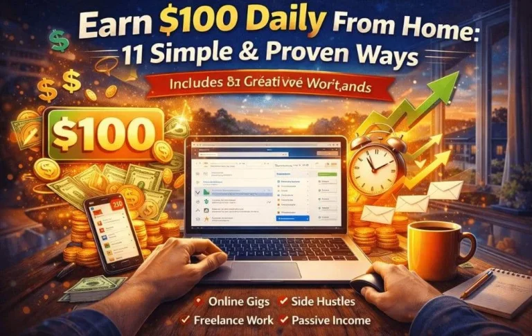 Earn $100 Daily From Home: 7 Simple & Proven Ways